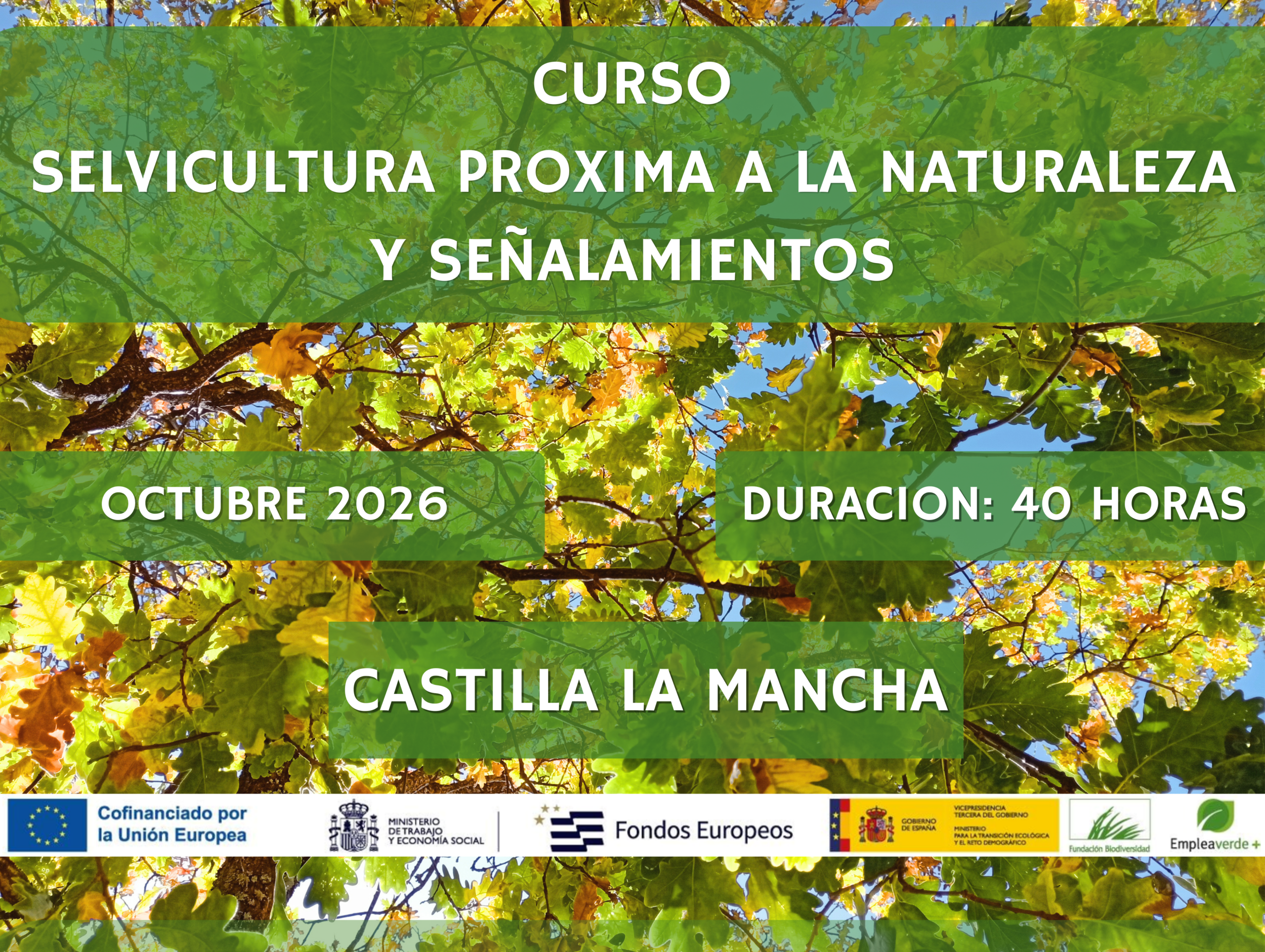 Curso de Selvicultura Próxima a la Naturaleza y Señalamientos — Castilla La Mancha